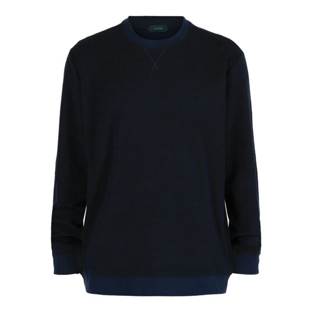 Slowear Zanone Crewneck Sweater Blue Mens